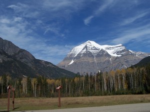 Mount Robson as seen from hwy