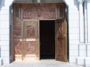 Basilica doors...silver?