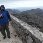 Wind on top of Table mountain