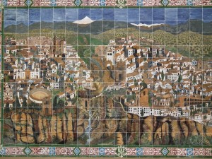 La Cuidad (Old CIty)...  mural done with tiles