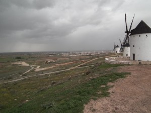 Windmills near Alcazar de San Jaun, La Mancha, Spain