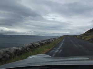 R 477 running next to an arm of Galway Bay