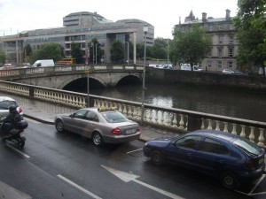 One of several bridges over river Liffey, Dublin
