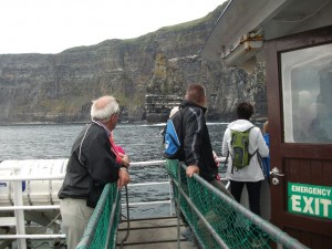 On the Atlantic heading to the Cliffs of Moher