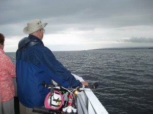 On the Atlantic, heading back to port