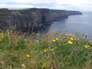 The Cliffs of Moher on a sunny day