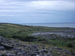Coastal road in The Burren area