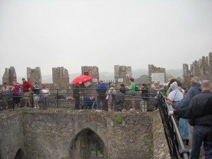 At the top of Blarney Castle