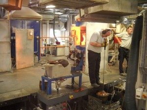 Master blower at work, Waterford Crystal tour