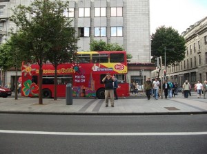 Red hop-on hop-off bus, Dublin, Ireland