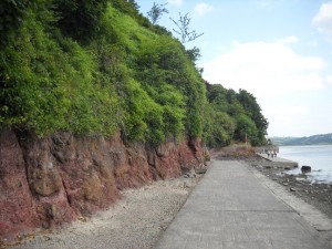 Below the cliffs, Laugharne, Wales