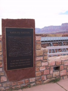 Navajo Bridge historical marker