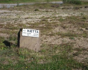 Warning at geyser, Iceland