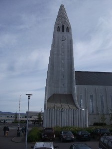 Sideview of Hallgrimskirkja,Reykjavik