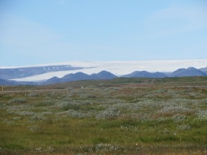 distant glacier, Iceland