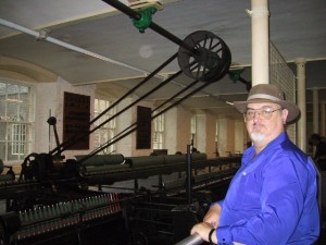 012- George looking at cotton machinery